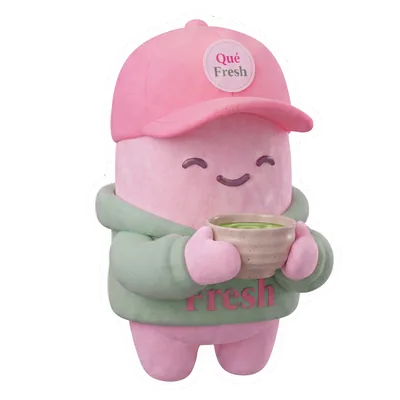Fresh con su tazón de matcha